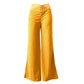 Lässige Damenhose mit weitem Bein und hoher Taille