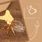 Kreatives Retro-Honigglas in Bienenform