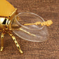 Kreatives Retro-Honigglas in Bienenform