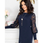 Elegantes Midikleid mit Rundhalsausschnitt für Damen