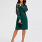 Elegantes Midikleid mit Rundhalsausschnitt für Damen