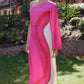 Damen Casual Color-Block One Shoulder Kleid