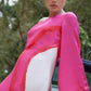 Damen Casual Color-Block One Shoulder Kleid