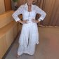 Damenmode Revers Spitze Langes Hemd