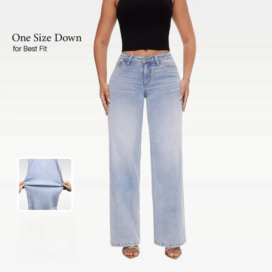 🎁  Heißer Verkauf 49% OFF 🔥 Baggy Jeans mit mittlerer Leibhöhe