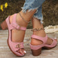 👡Damen Sandalen mit Blockabsatz