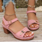 👡Damen Sandalen mit Blockabsatz