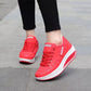Frauen Casual Mode Atmungsaktiv Dicke Sohle Turnschuhe