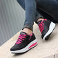 Frauen Casual Mode Atmungsaktiv Dicke Sohle Turnschuhe