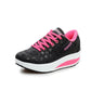 Frauen Casual Mode Atmungsaktiv Dicke Sohle Turnschuhe