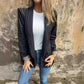 ✨🐆Stylischer Damenblazer mit Leopardenmuster-Futter
