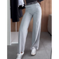Unifarbene Drapierte Hose für Frauen