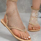 ✨Mesh Diamond Sexy Spitze Flache Sandalen