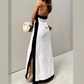 🔥👗 Damen Maxikleid ohne Ausschnitt mit Rückenschlitz