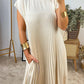 ⏳Begrenzte Zeit 50% Rabatt💥💞Damen Plissee einfaches einfarbiges Kleid