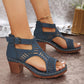 Vielseitige Sandalen mit offener Zehenpartie und mittelhohem Absatz🌷💗
