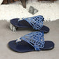 Bequeme flache Sandalen-Hausschuhe für Damen