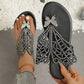 Bequeme flache Sandalen-Hausschuhe für Damen