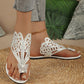 Bequeme flache Sandalen-Hausschuhe für Damen