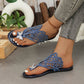 Bequeme flache Sandalen-Hausschuhe für Damen