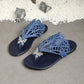 Bequeme flache Sandalen-Hausschuhe für Damen