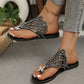 Bequeme flache Sandalen-Hausschuhe für Damen