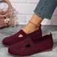 Frauen Wandern Bequem Atmungsaktiv Stricken Flats Schuhe