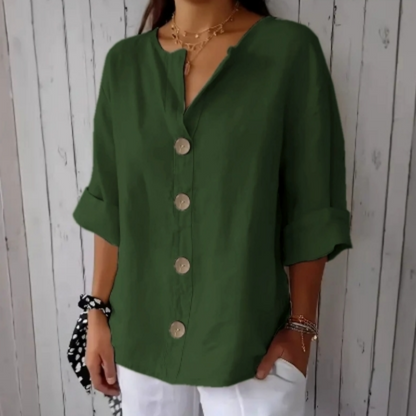 💥Limited Time Big Sale 49% OFF💥 Damen-Mode-Button-Top