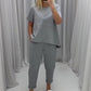 ⏳24-Stunden-Lieferung💥Zweiteiliges Set aus Kurzarmoberteilen und -hosen für Damen