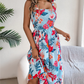 Elegantes, gesmoktes Kleid mit Blumendruck für Damen