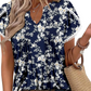 🌷 Sommer Hot Sale 49% Rabatt 🍃💖 Damen niedliche Fringe Manschette kurzärmelige gedruckte Tops