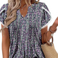 🌷 Sommer Hot Sale 49% Rabatt 🍃💖 Damen niedliche Fringe Manschette kurzärmelige gedruckte Tops