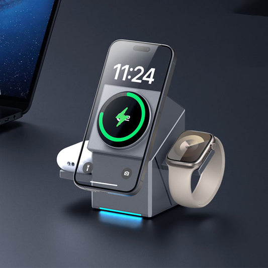 ✈️Kostenloser Versand🔥3-in-1 Faltbare Magnetische Kabellose Ladestation