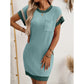 Damen T-Shirt A-Linie Minikleid