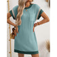Damen T-Shirt A-Linie Minikleid