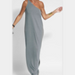 Elegantes One-Shoulder-Kleid mit Schlitz in Knöchellänge