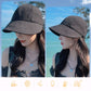 ☀️Sommer-Hot-Sale☀️Damen-Sonnenhut mit breiter Krempe und Sonnenschutz