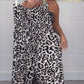 Stylischer Leopardenmuster-Overall für Frauen