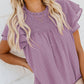 Elegantes, lockeres, gepunktetes Damen-Top