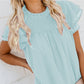Elegantes, lockeres, gepunktetes Damen-Top
