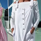 Süße und lässige Damen-Latzhose in Unifarben mit verstellbaren Trägern