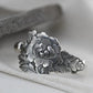 Vintage Silber 3D Pfingstrose Armband