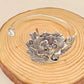 Vintage Silber 3D Pfingstrose Armband