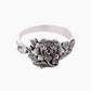 Vintage Silber 3D Pfingstrose Armband