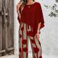 ❤️Set aus Oberteil mit ¾-Ärmeln und gemusterter Hose