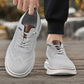 Atmungsaktive, leichte Strick-Sneaker für Herren mit Patchwork-Design