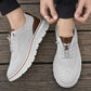 Atmungsaktive, leichte Strick-Sneaker für Herren mit Patchwork-Design