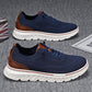 Atmungsaktive, leichte Strick-Sneaker für Herren mit Patchwork-Design