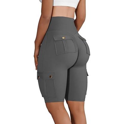 🍑💥 Hohe Taille Bikershorts für Damen – bauchkontrollierend, atmungsaktiv, weicher Stretch-Stoff. Ideal für Yoga & Sport