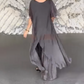 Damen-Set aus asymmetrischem Oberteil und lockerer Hose